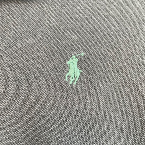 Vintage Polo Ralph Lauren Hooded Jersey Knit Long Sleeve Black Men’s Size Large - Picture 4 of 11